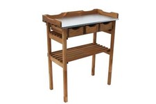 Pflanztisch aus Holz mit