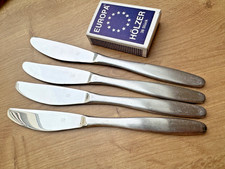 WMF Cromargan Lüneburg 4 Obstmesser Dessertmesser 16,1 cm teilmattiert