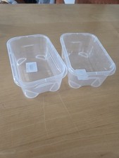 5 x Regalux Clear Box Mini Bauhaus Klarsichtbox Lego Werkstatt Kiste 17,5 11,5 7