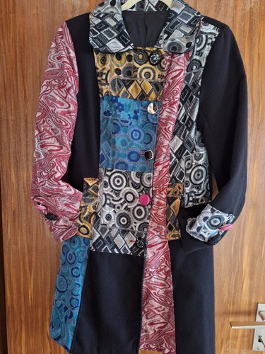 Mantel 38 40 schwarz - gr.,