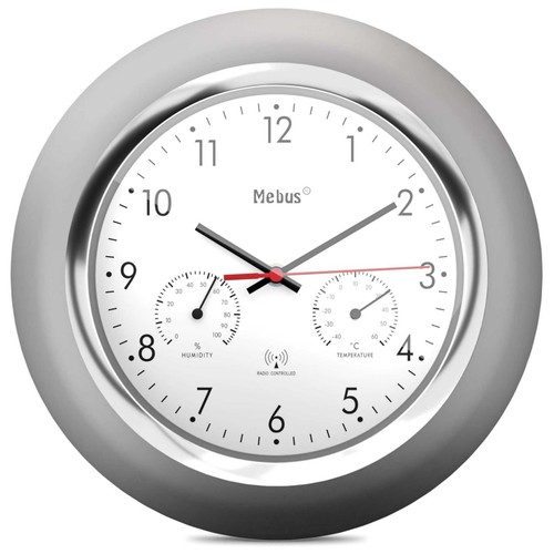 Mebus 19454 funk wanduhr mit - funk-wanduhr,