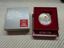 20 Euro 2021" Australien Schlange "  -  Österreich Silber W/25/1918