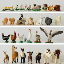 Schleich Bauernhof Tiere Ente Huhn Hahn Küken Hamster Hase Ziege Alpaka Sammlung