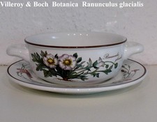 VILLEROY & BOCH Botanica Ranunculus glacialis Komplette Suppentasse Obere/Untere
