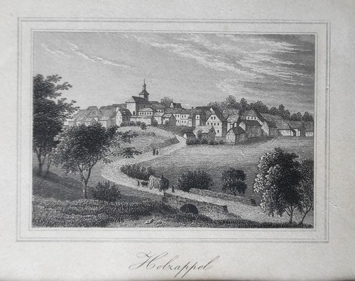 Holzappel original stahlstich - holzappel,,