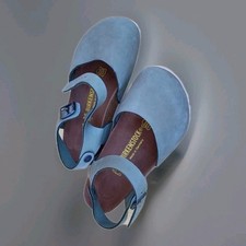 Birkenstock Clogs Damen Sommerschuhe Nubukleder Gr.35 Mint Matt Grün Topzustand 