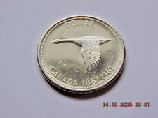 Kanada, 1967, 1 Dollar Elizabeth Gans, 800 Silber 23,14 gr.