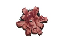 Brosche satin braun - brosche,