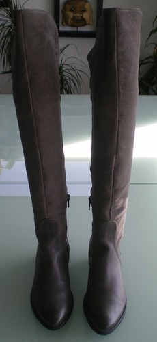 Overkneestiefel echtleder - overkneestiefel,