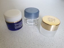 Tiegel Glas 3 Stück leer  gebraucht 2 x 50 ml/1x 30 ml gereinigt