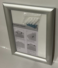 Druckknopframes silbergrau 25