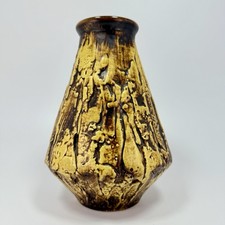Ilkra Keramik Vase 1031/20 Fat Lava Reliefkeramik J.L.Knödgen MCM WGP 60er