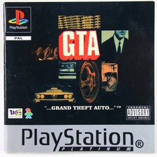 PS1 Playstation 1 Grand Theft Auto Platinum Handbuch Anleitung Gut