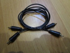 INLINE  Cinch Kabel schwarz 80 cm, Video, 2x Stecker / Steckerfarbe weiß und rot
