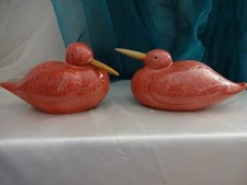 2 Edle Enten Entenpaar rot