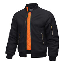 Mens Casual Windproof Bomber