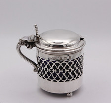 Sterling Silber Senftopf