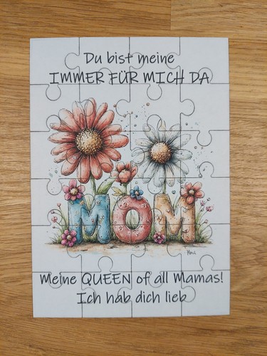 Puzzle karte mom mama - puzzle,