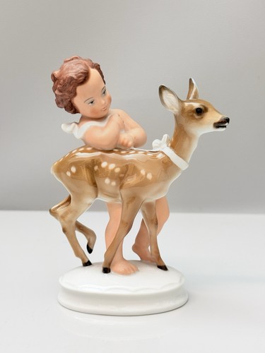 Rosenthal figur junge mit reh - rosenthal,