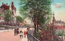 Plauen hradschinstraße - ak,