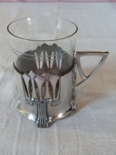 Teeglashalter WMF, Britanniametall, versilbert