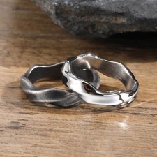 Edelstahl Ring Damen Herren