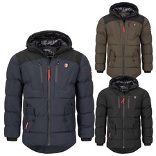 Herren Jacke Winterjacke Geo Norway Steppjacke Warm mit Kapuze H-331 S-3XL NEU