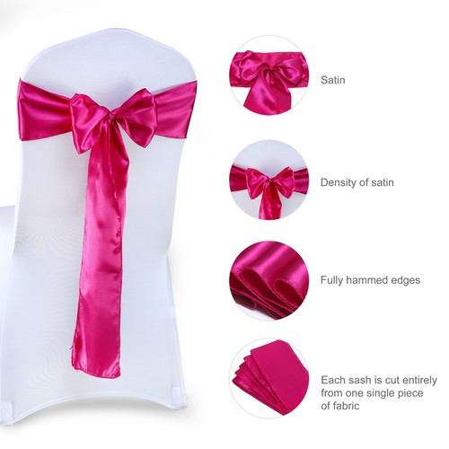 Stck satin stuhlhusse - stck.,