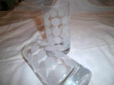 Bleikristall Ingrid Glas Polka Dots  Longdrink Glas 5 Stück + Zugabe 