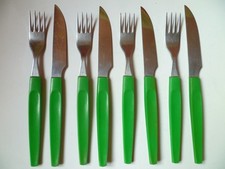 8 Teile DDR Besteck grüne