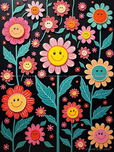 Foto blumen bunt - a4,