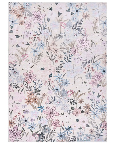 Teppich bunt mit - , blumenmuster
