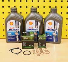 Wartungs / Ölwechsel Satz + Shell 15W50 Öl Für: KTM LC4 400 620 625 640 660