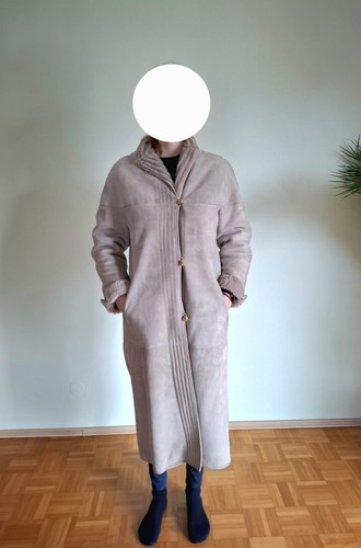 Echter wildleder mantel - wildleder,