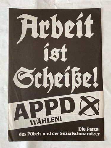 Arbeit ist scheiße appd din - ist,
