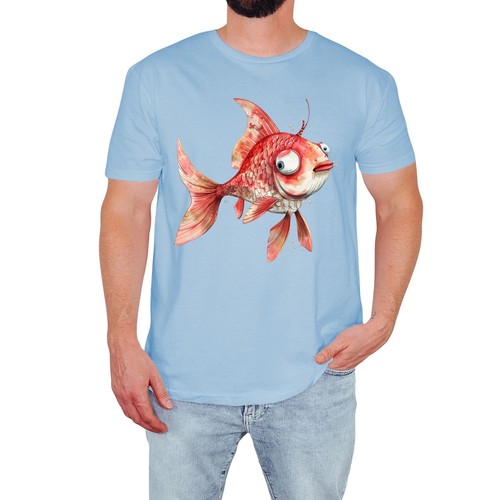 Lustiges herren shirt fisch - t-shirt,