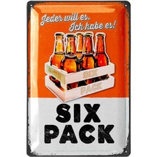 Retro Blechschild BIER lustige Schilder mit Sprüchen als Bar Dekoration 20x30cm