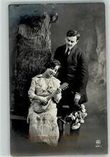 39428142 - Frau An meine Mandoline HTL Nr.625-3 Zupfinstrument