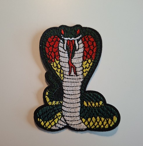 Kobra schlange patch aufnäher - kobra,