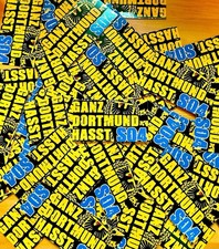 80 Mal Dortmund Anti Schalke Aufkleber BVB Borussia 