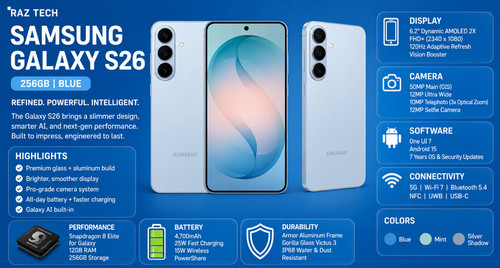 Samsung galaxy s26 256gb - s26,