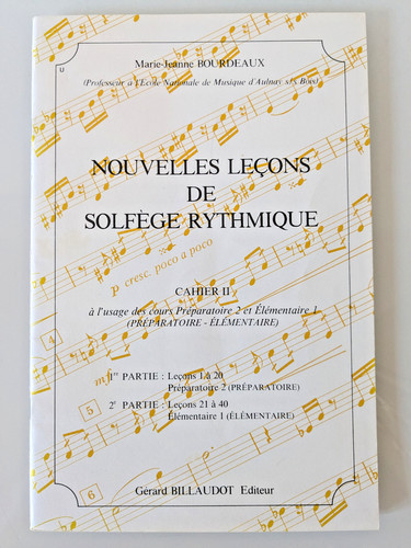 Nouvelles lecons solfege - lecons, de