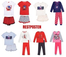 Restposten A-Ware Mädchen 34 Schlafanzüge Mix Lizenzware Kinderbekleidung Posten