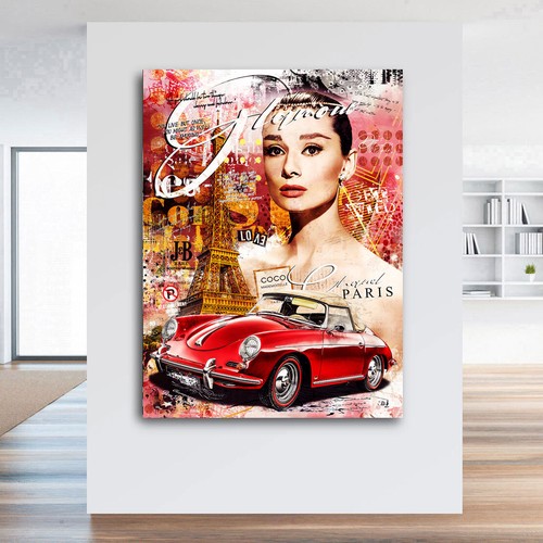 Pop art leinwandbild audrey - pop,