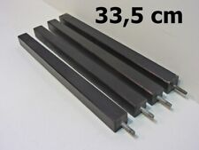 4er Set Möbelfuss Tischbein Tischbeine Küchentresen Tischfuß  L. 33,5 cm