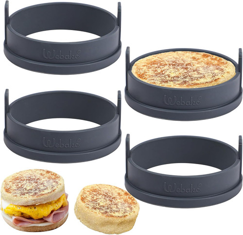 Crumpet ringe silikon stück - silikon,