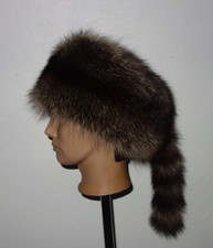 Waschbär Pelz Mütze XXL