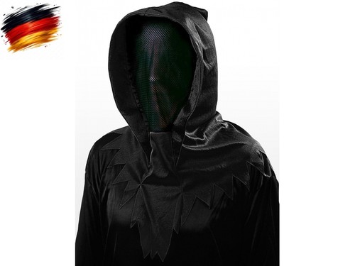 Schwarze geistermaske - schwarze,