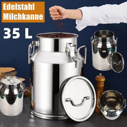 35l milchkanne edelstahl - milchkanne,