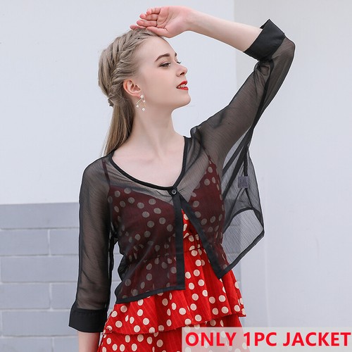 Damen chiffon cardigan slim - chiffon,